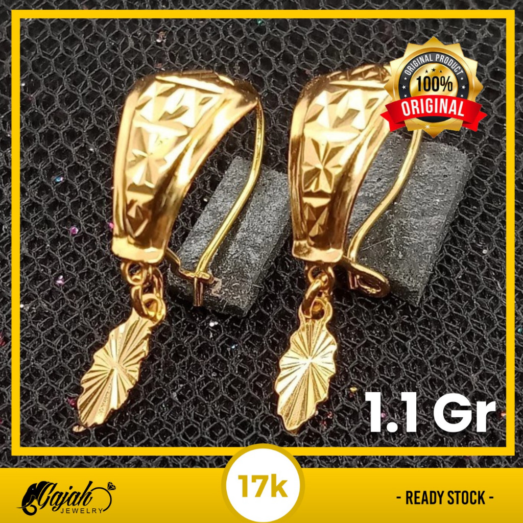 Anting Emas 17K 1.1 Gram Toko Emas Gajah Online Salatiga