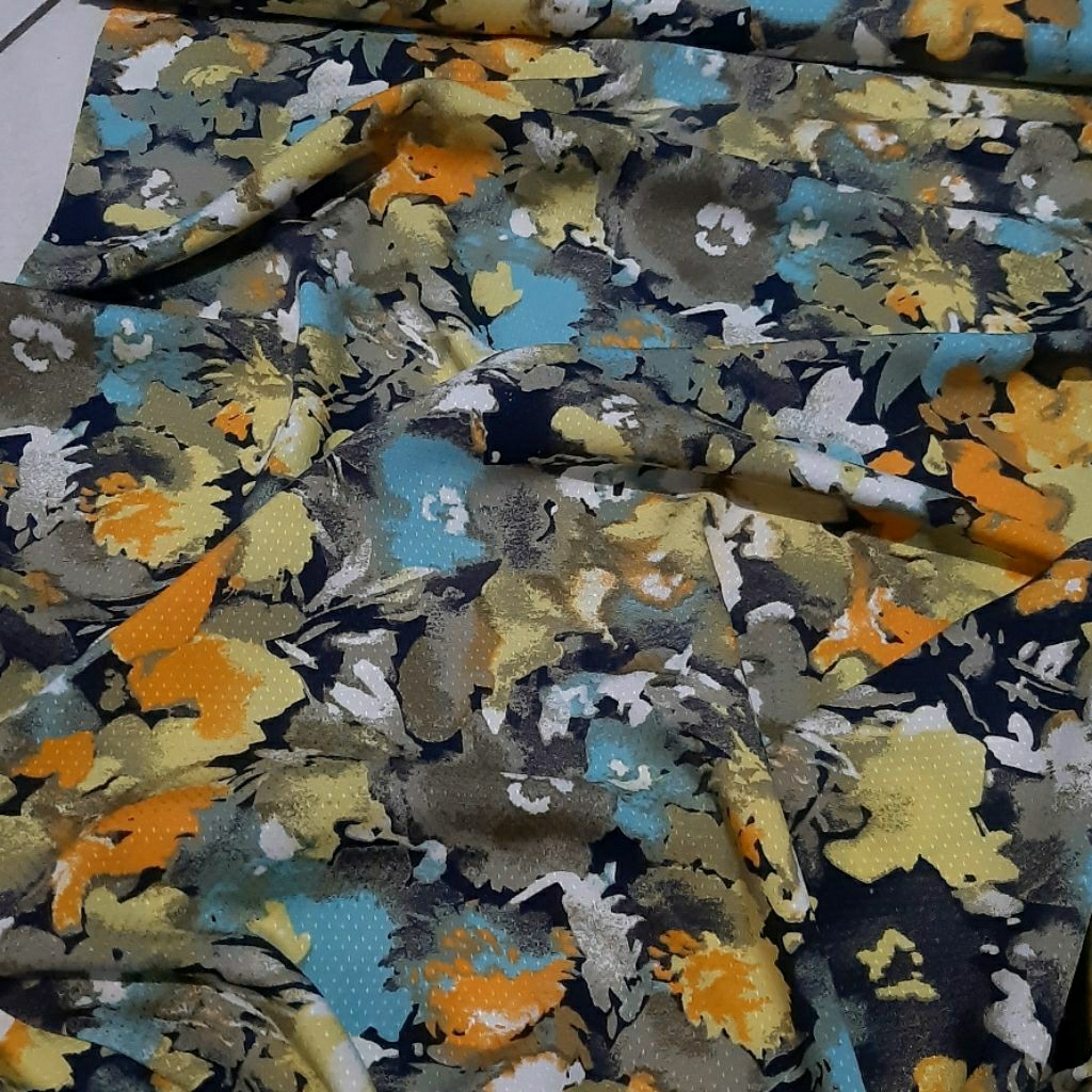 bahan kain rubiyah rayon import ex garment branded grade a