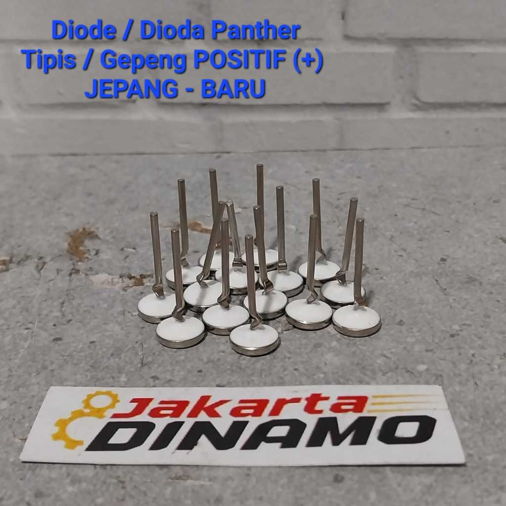 Diode / Dioda Panther Tipis / Gepeng Positif (+)  Putih --- JEPANG - BARU