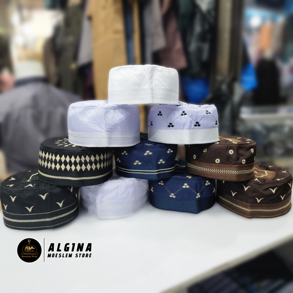 Peci Madinah Bugis Super Warna & Putih | Peci Bugis madinah
