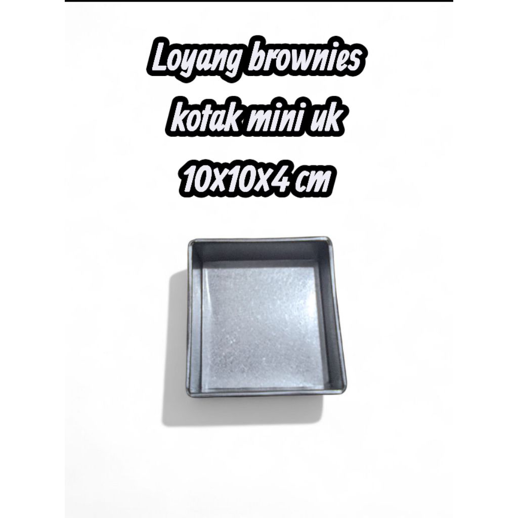 loyang kotak mini loyang brownies / loyang bolu