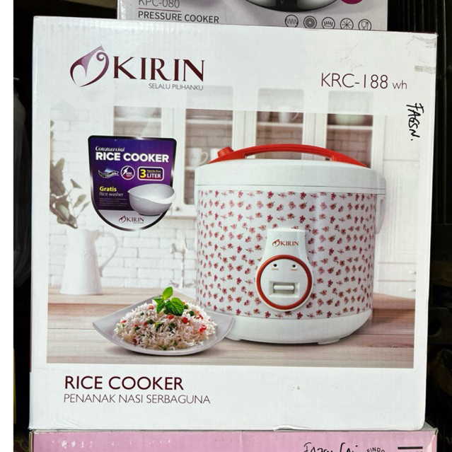 KIRIN RICE COOKER KRC 188 - MAGIC COM KIRIN 3KG - MAGIC COM KIRIN KRC 188 - MAGIC COM MURAH PALEMBAN