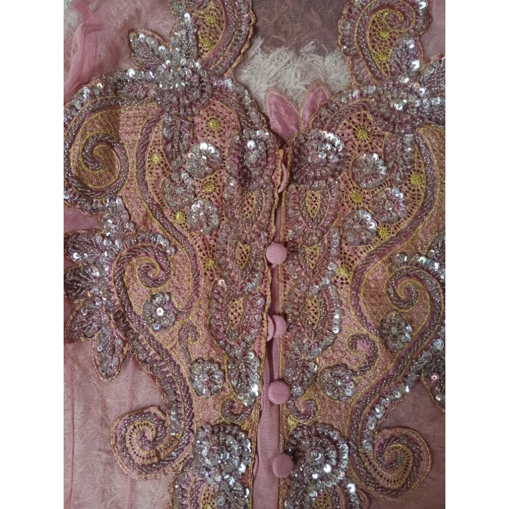 Setelan Kebaya Pink Salem