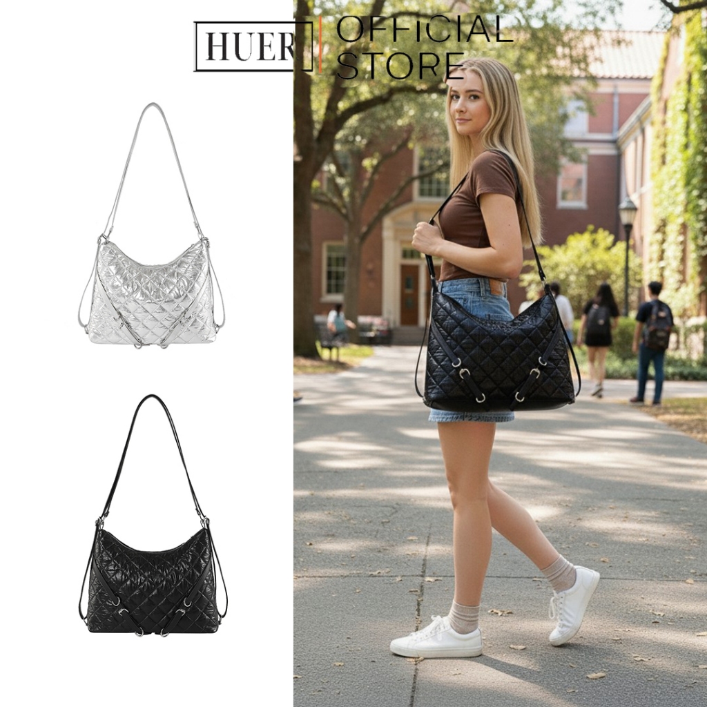 HUER ~ Tas Wanita Yuffesa 3 Ways Shoulder Bag 9536-500 #3115