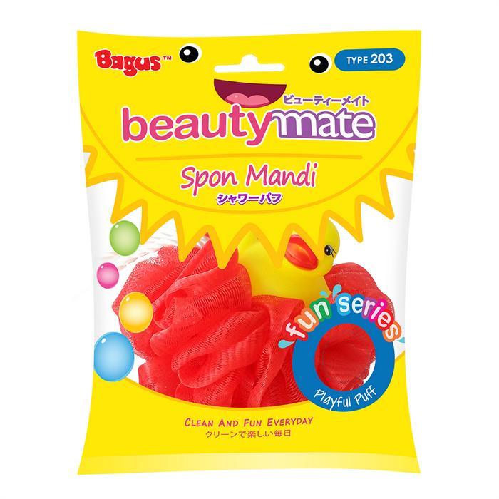 wm66- Bagus Busa Spons Mandi Anak Kecil Beautymate Shower Puff Sponge 203