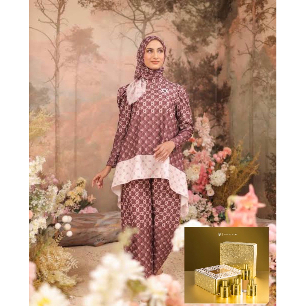 CALYA PANTS DAN CALYA BLOUSE MONOGRAM WEARING KLAMBY NEW PARFUM