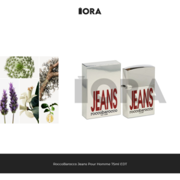 ROCCOBAROCCO Jeans Pour Homme 75ml EDT - Parfum Original
