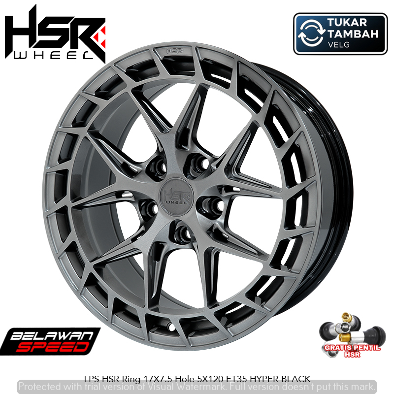 VELG MOBIL HSR LPS RING 17 PCD 5X120 UNTUK BMW E36, E46, E90, Seri 3 DLL R17 TOKO PELK CIJANTUNG