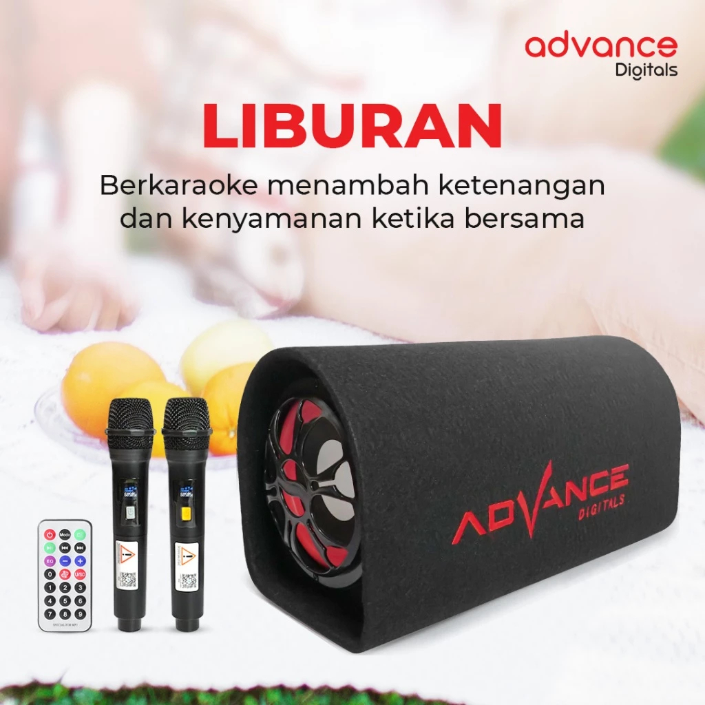 [COD] Advance Speaker Bluetooth 2 Mic Wireless In-car Speaker Subwoofer 101/102/103/104/105