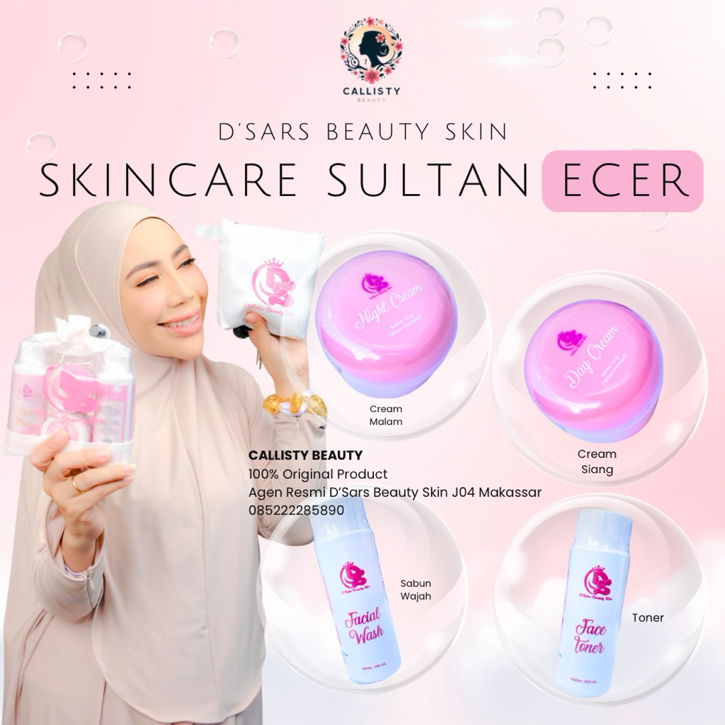 Cream Sultan D'Sars Ecer | Cream D'Sars Beauty Skin Makassar | Skincare D'Sars Makassar