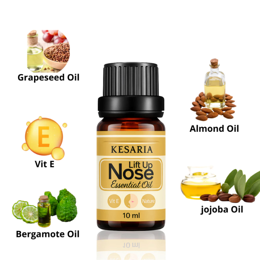 BJP Kesaria Nose Lift Up Oil | Minyak Pijat Pemancung Hidung Alami | Nose Shaping Oil 10ml