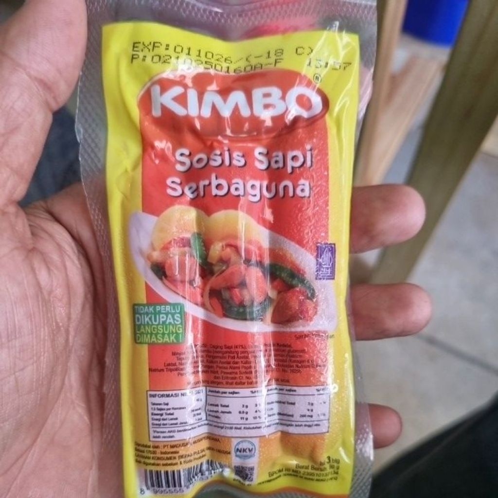 kimbo sosis sapi