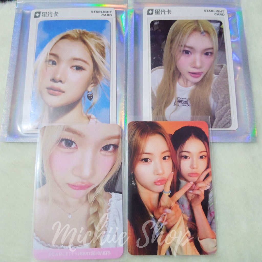 Photocard Heart2Hearts Juun Lucky Draw QQ Music, Scarlett x Hearts2Hearts, Unit Album The Chase | Ph