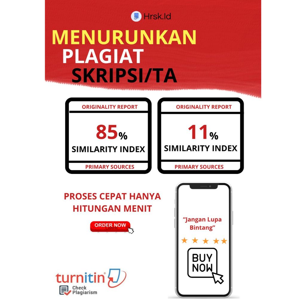 Menurunkan SKOR PLAGIAT skripsi