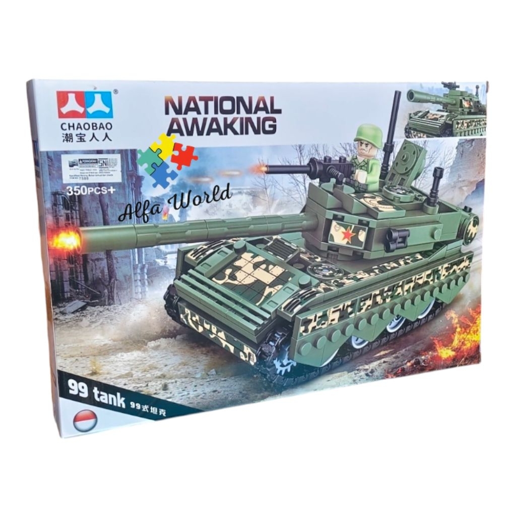 Mainan Anak Blok Tank National Awaking Series Chaobao Block Brick Toys DIY