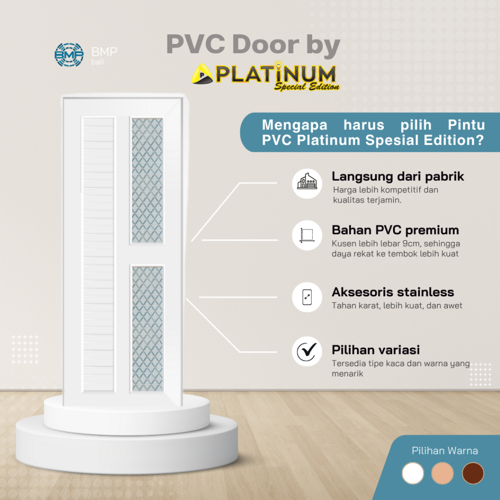 PINTU PVC PINTU PLATINUM SPECIAL EDITION - PINTU KAMAR MANDI PVC
