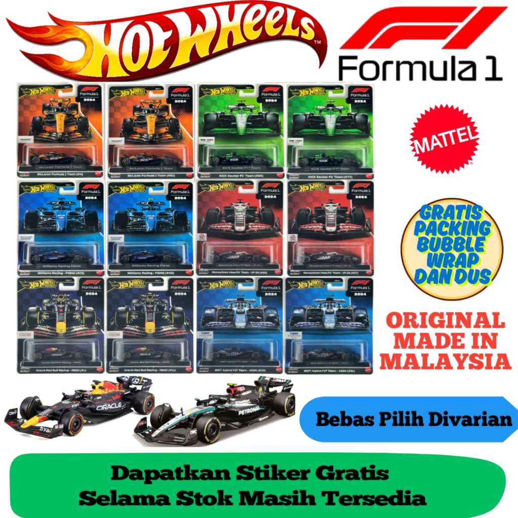 Hotwheels Hot Wheels Premium Formula F1 2024 Hot Wheels Koleksi F1