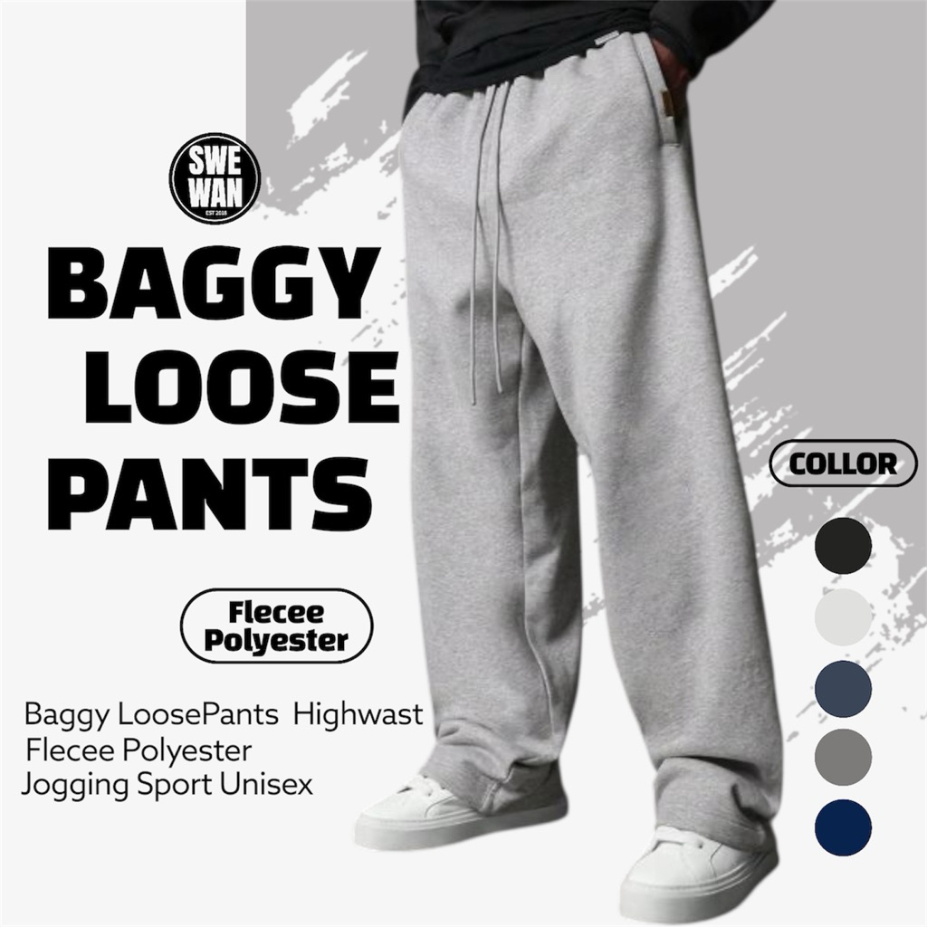 CELANA JOGGER BAGGY LOSTPANTS PRIA KAKI LURUS