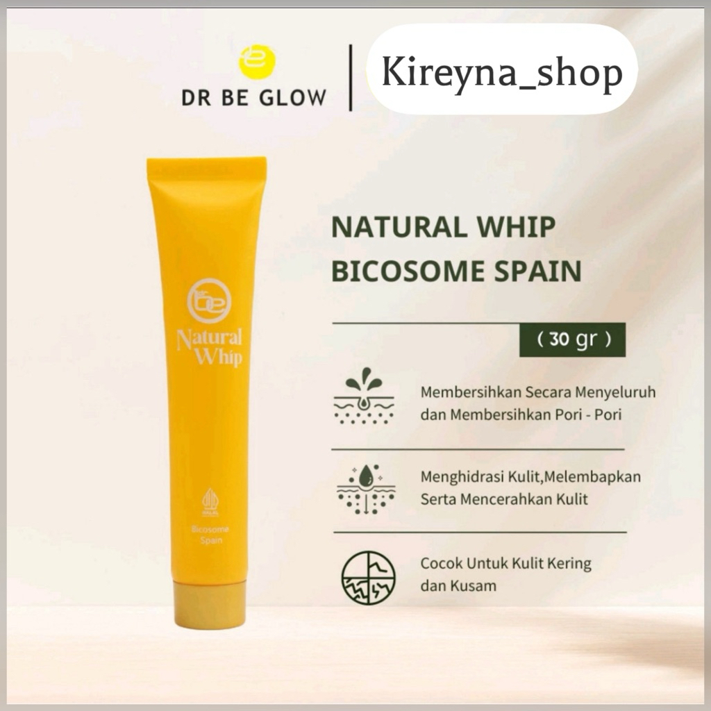 dr be glow - Facial Wash Natural Whip Bicosome