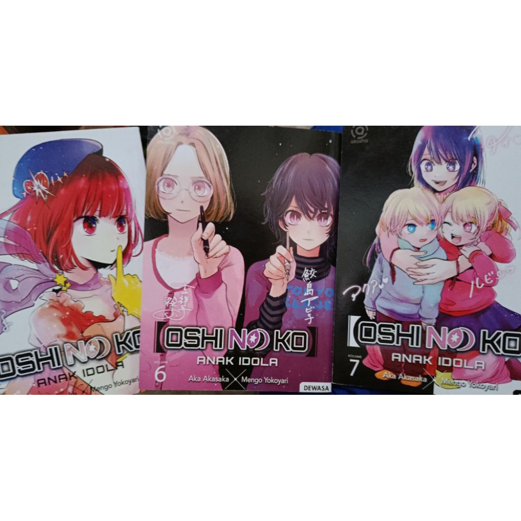 Preloved manga Oshi No Ko vol 4, 6, 7