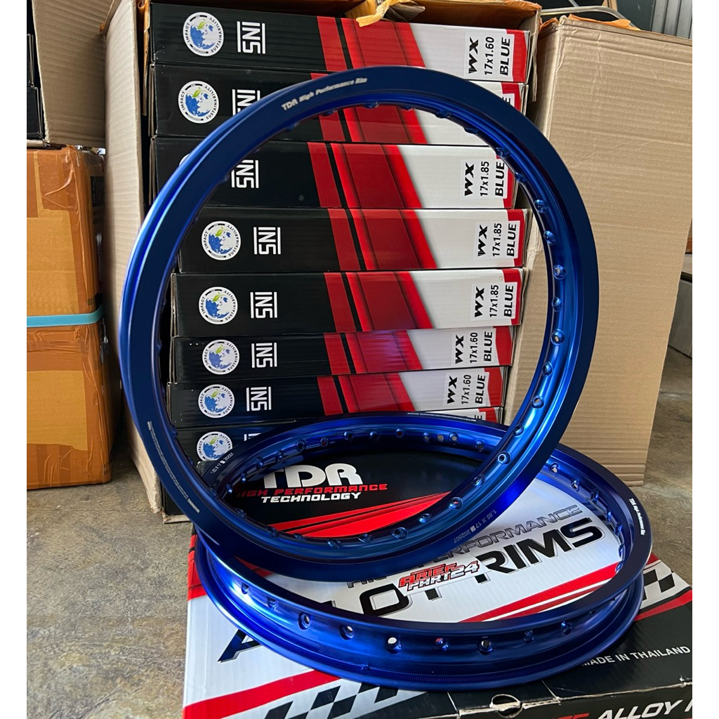 VELG TDR WSHAPE KOTAK BIRU RING 17 UKURAN 160/185 17