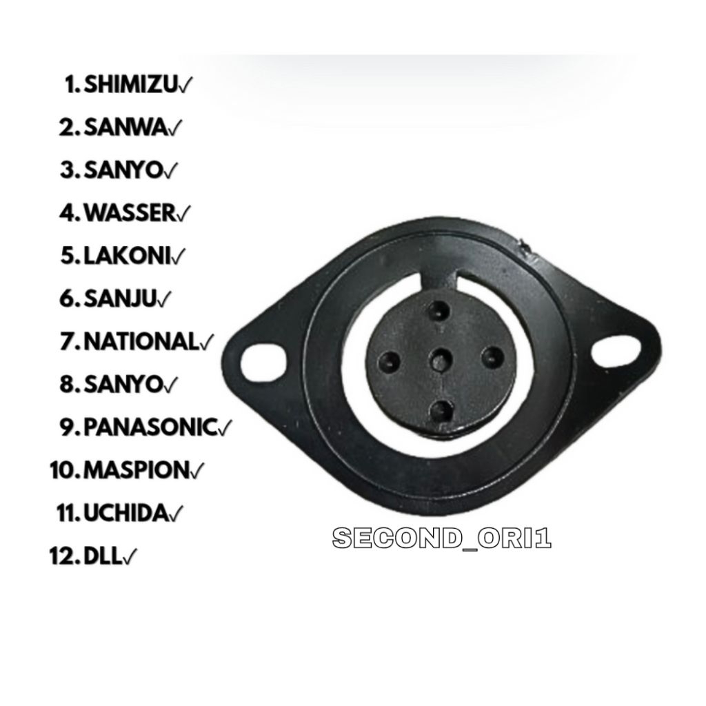 KLEP/KARET PLENDES POMPA AIR SHIMIZU/SANYO/PANASONIC