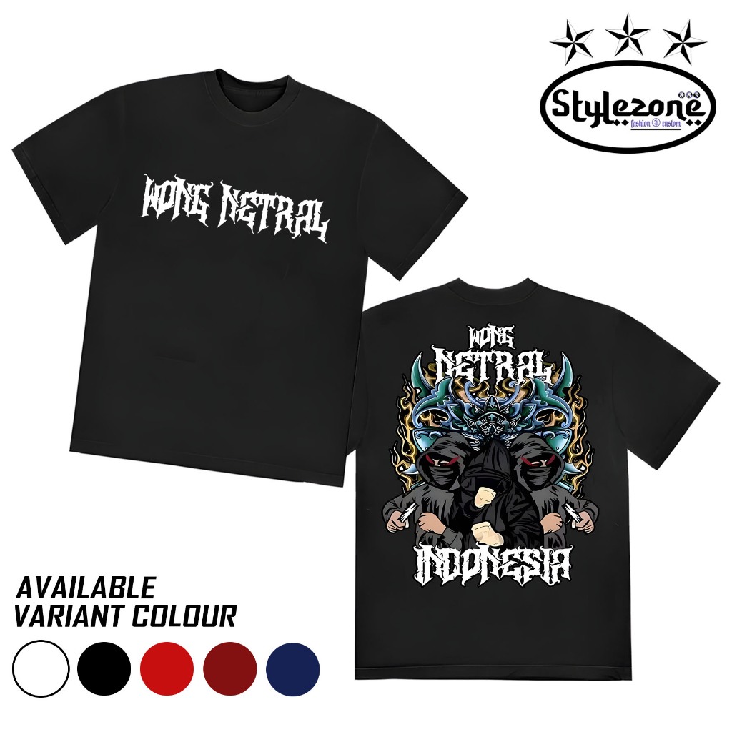 Kaos PSHT 1922 Pria 100% Cotton Combed 30s - Kaos Wong Netral - Indonesia