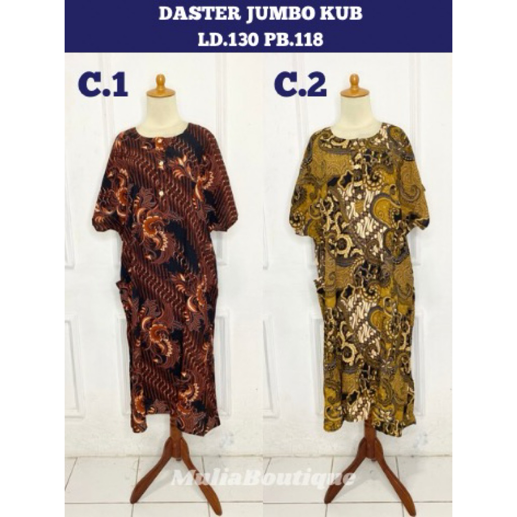 daster kencana ungu jumbo ld 130 label biru