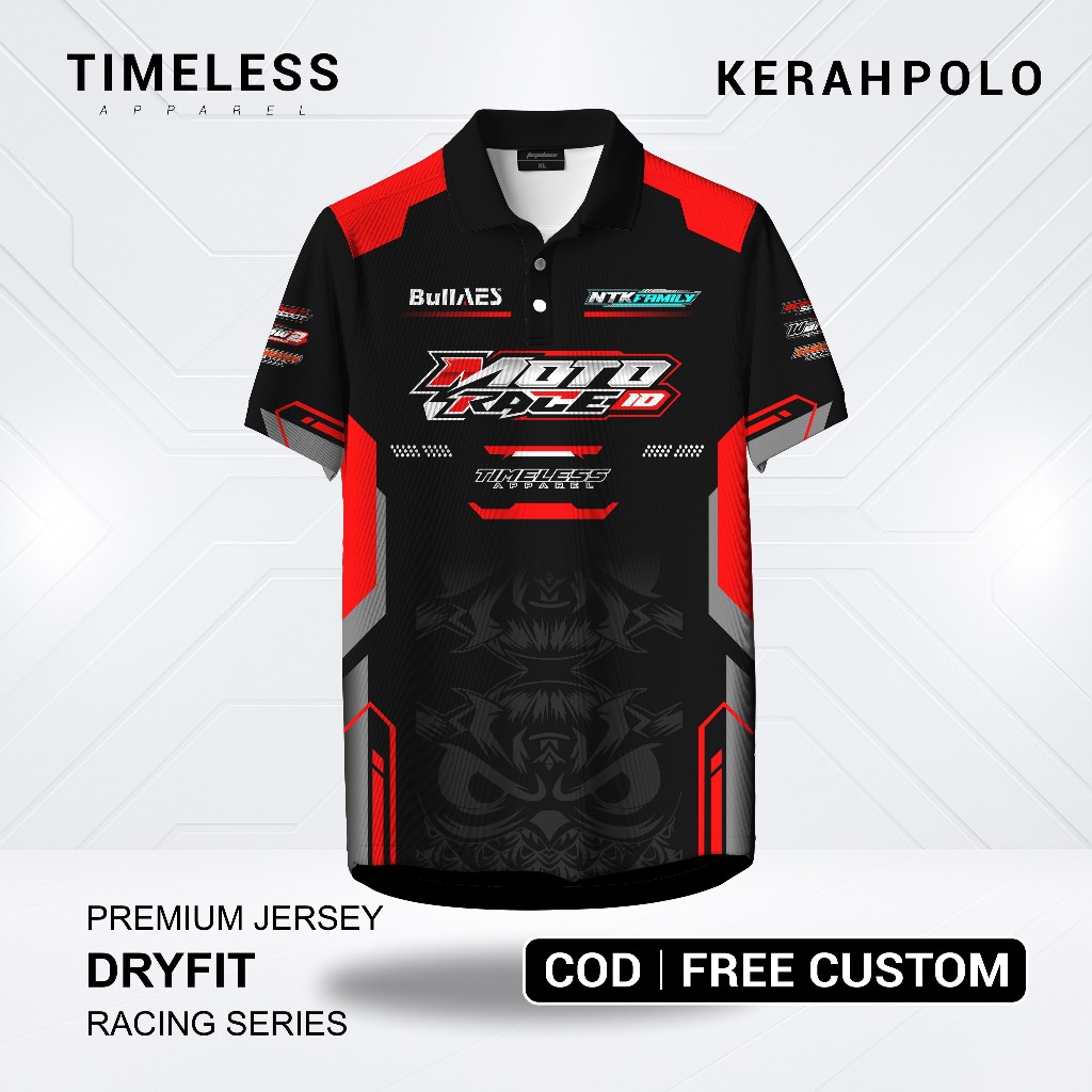 Jersey Racing Balap Motor Race Bisa Request Nama Nomor - Premium Dryfit