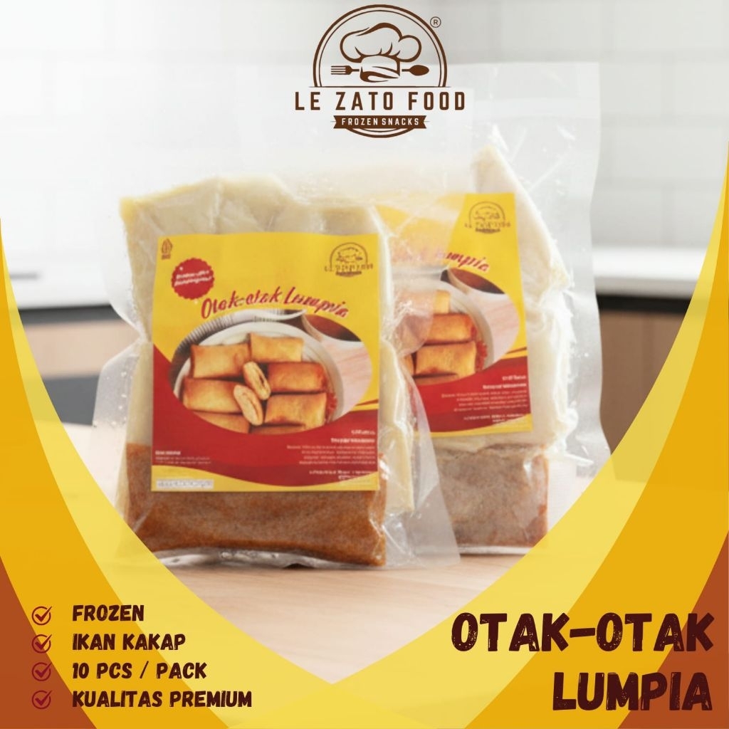 Otak-otak Lumpia Frozen (10 pcs/pack)/Otak-otak Frozen/Lumpia Otak-otak/Cemilan Frozen