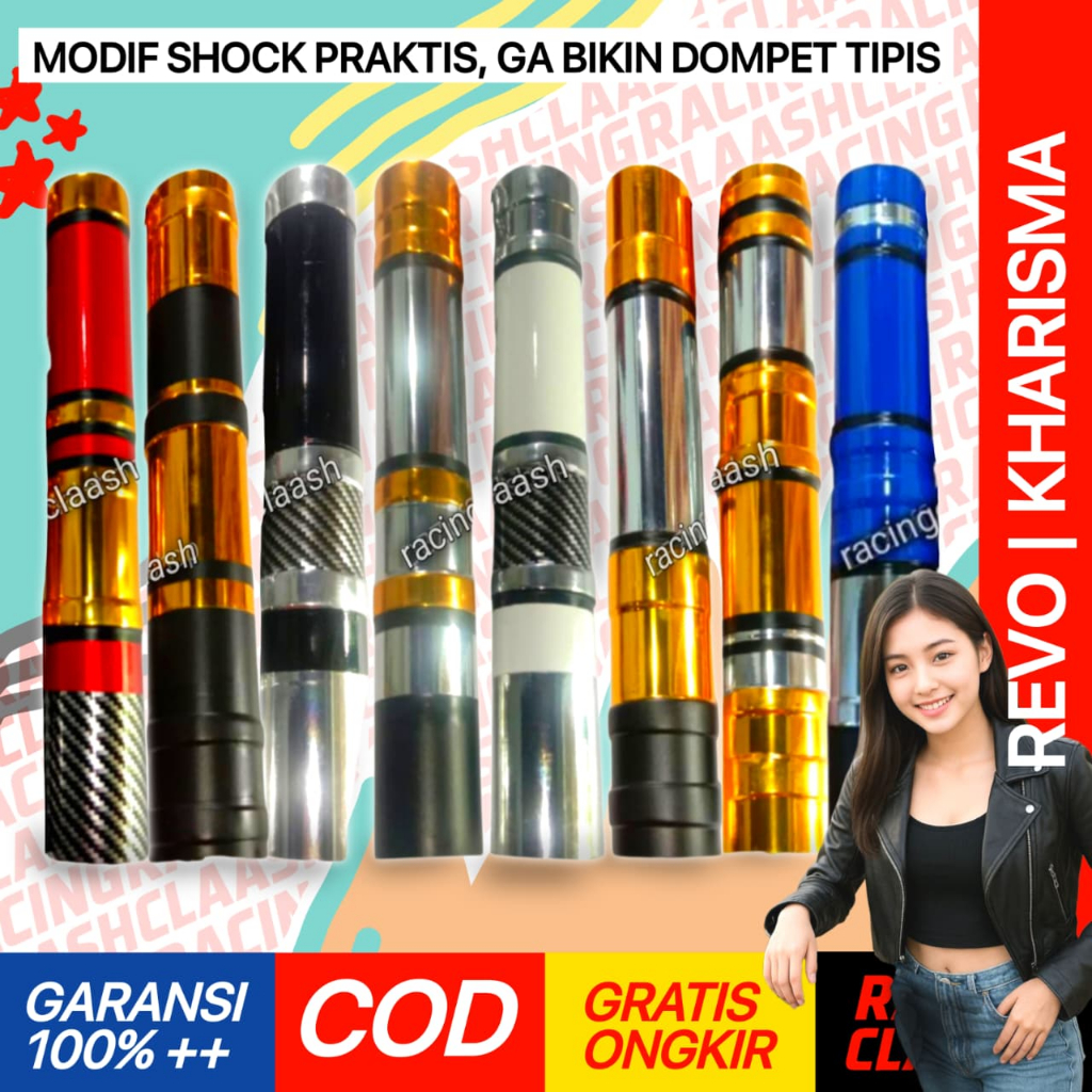 Racing Claash Cover Shock Depan Kharisma Revo Cover Shok Skok Sok Revo Kharisma Fit Fi 125 100 3