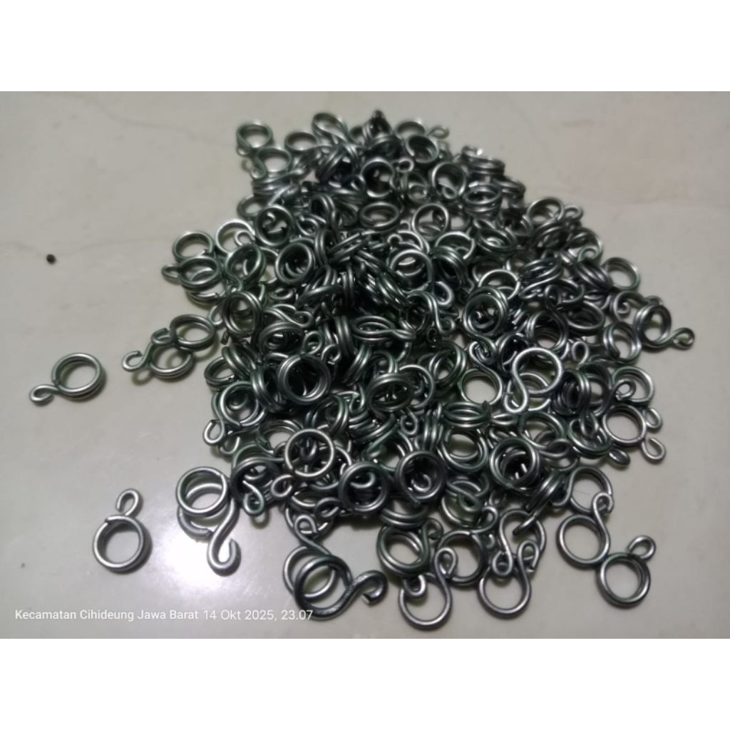 200 pcs kawat ring 8 buat bikin racik ruak_ruak (koreo) sudah dabel liilitan