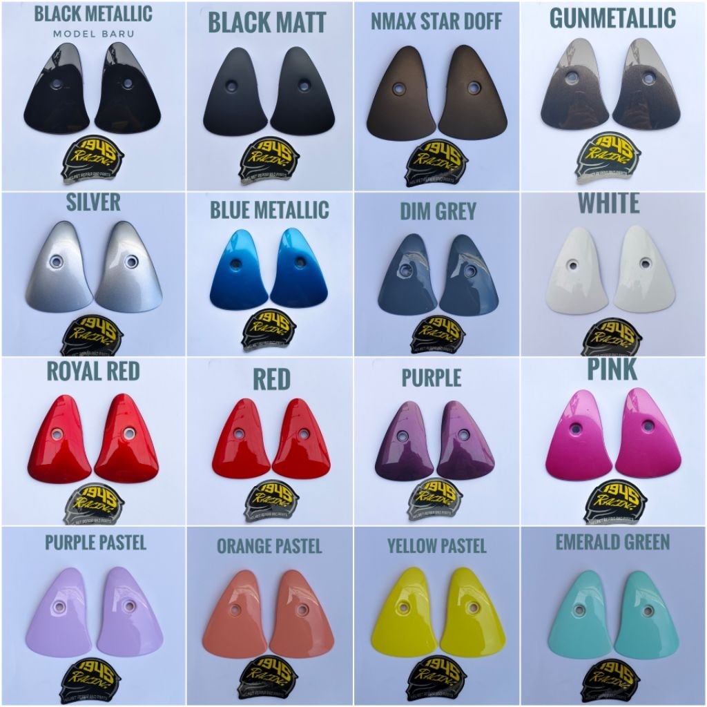 Side cover gm evolution original 100% / kupingan helm gm evolution original 100% / penutup kaca helm