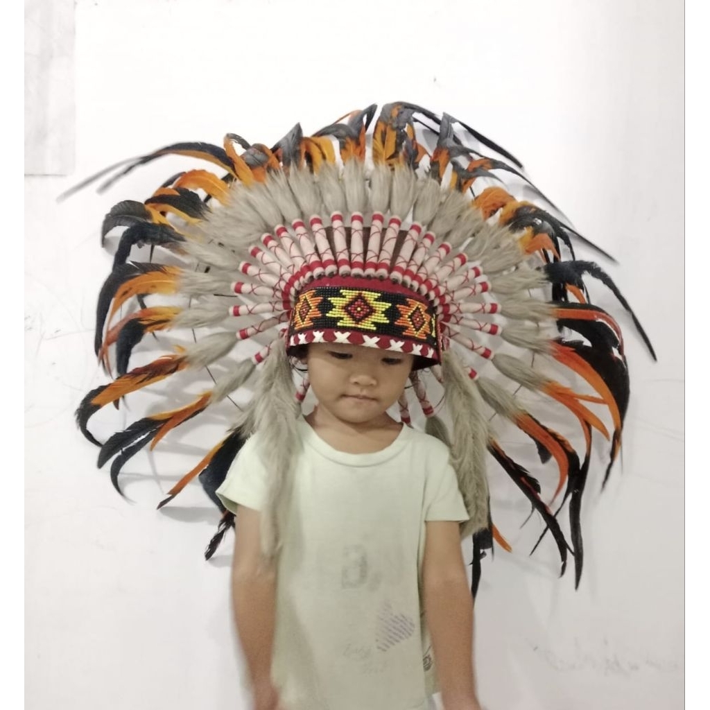 warbonet/topi indian/topi apache kids size S kids