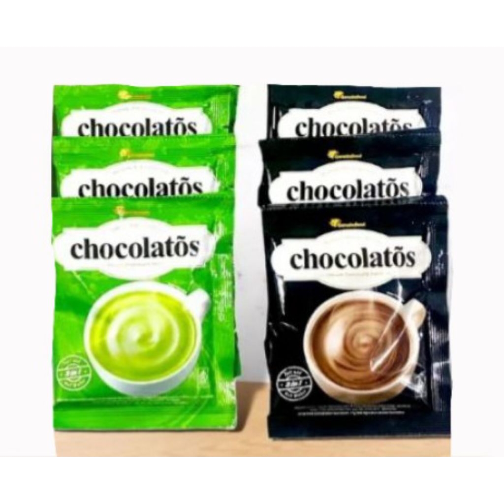CHOCOLATOS DRINK RENCENG 10 PCSMINUMAN COKLAT BUBUK MATCHA RENCENG/Chocolatos Drink 10 sachet /rence