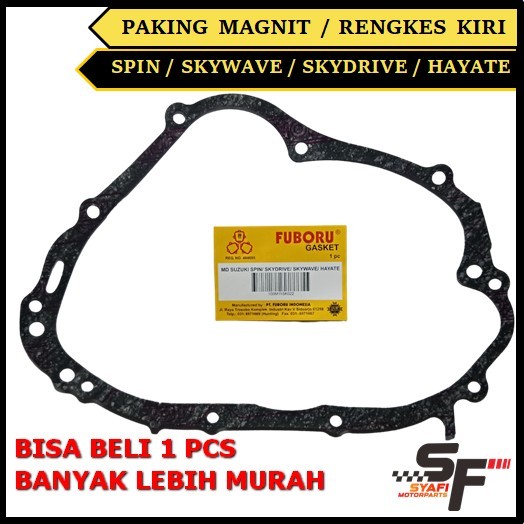 PAKING MAGNIT SPIN / SKYDRIVE / SKYWAVE / HAYATE GASKET PERPAK MAGNET RENGKES KIRI FUBORU