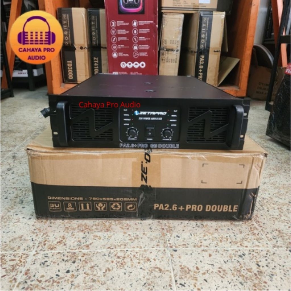 Power Amplifier Zetapro PA 2.6 + Pro GB Double Original Double Trafo Class GB
