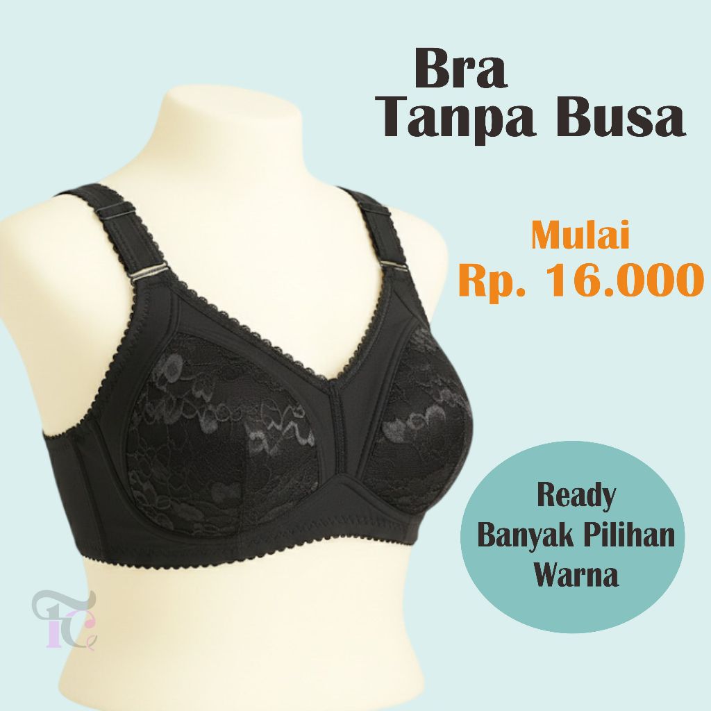 pakaian dalam wanita bh  bra TANPA BUSA DAN TANPA KAWAT Tulip by Christine  Sexy Basic Bra - Full Cu