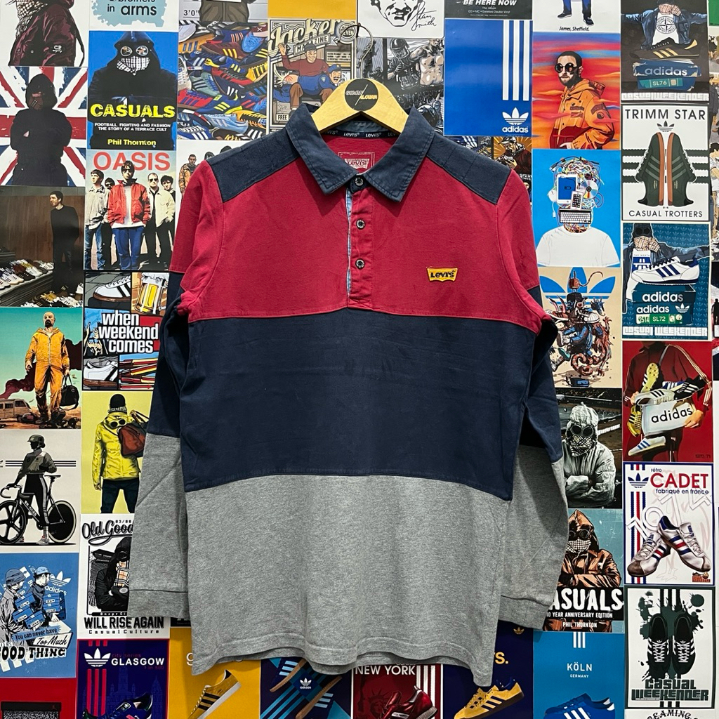 Long Sleeve / Polo Shirt / Rugby Shirt / Vintage / Second / LEPIS