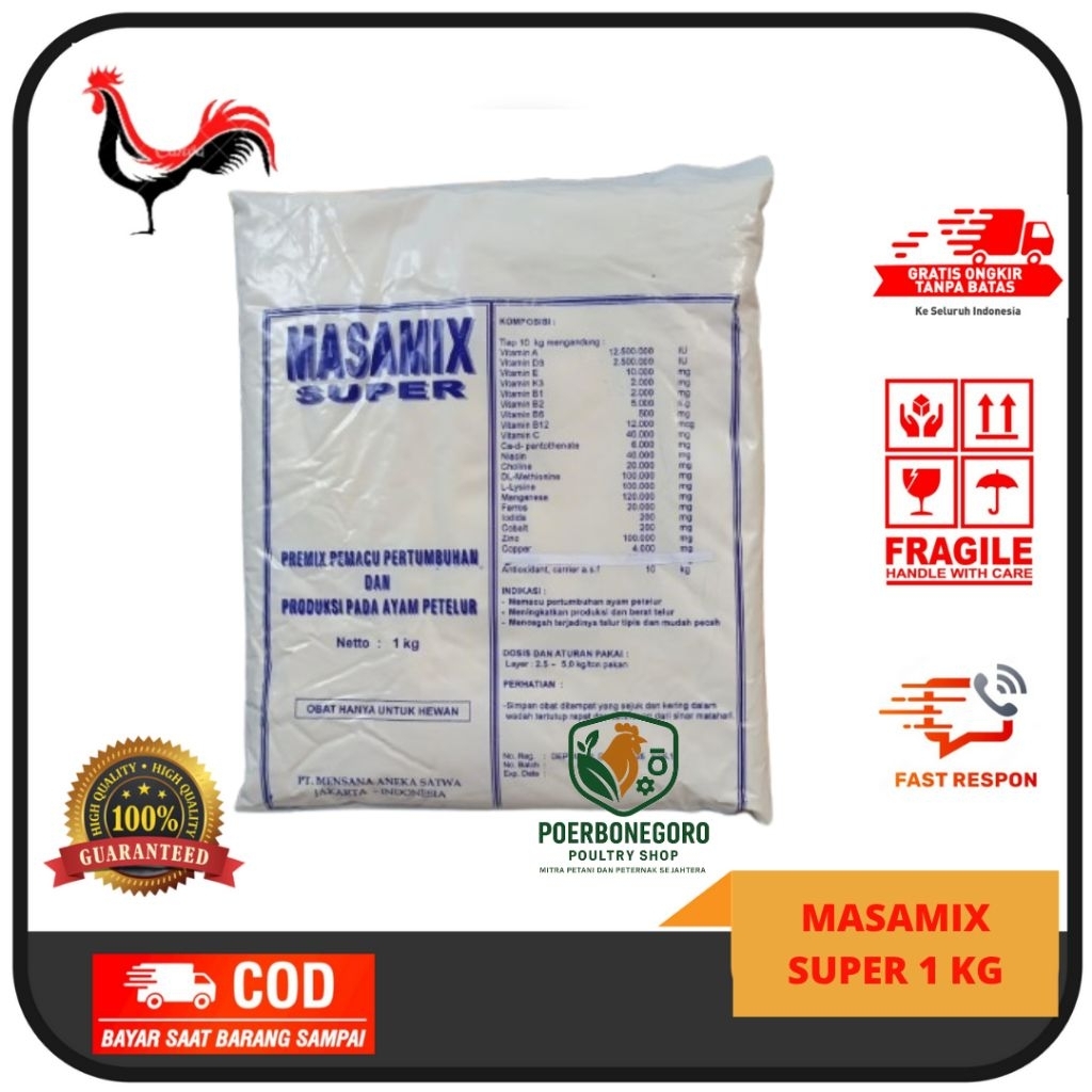 Masamix Super Petelur 1 Kg Premix Peningkat Produksi Ayam Petelur