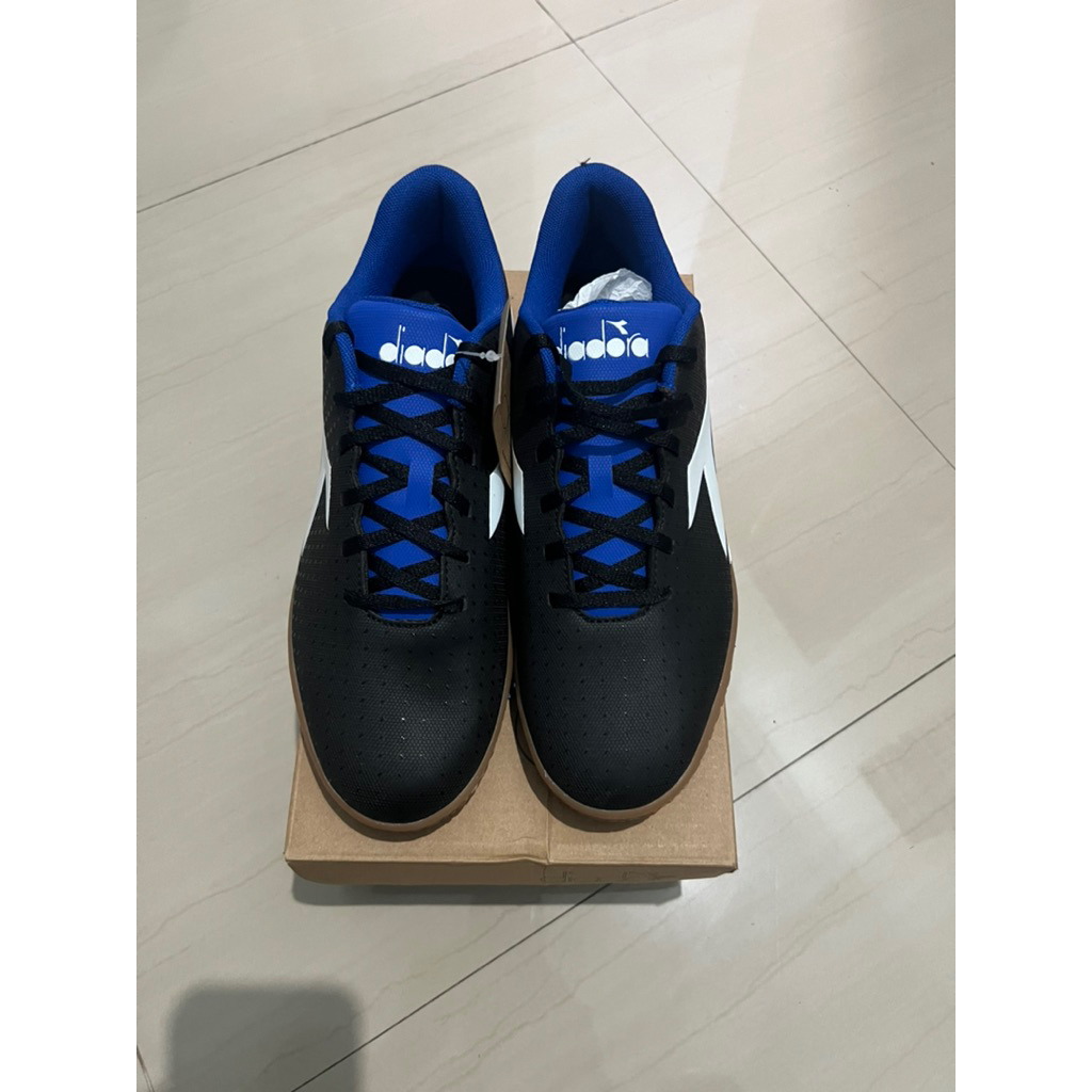 Diadora Futsal Pichichi 5 Black/White/Blue 100% Original
