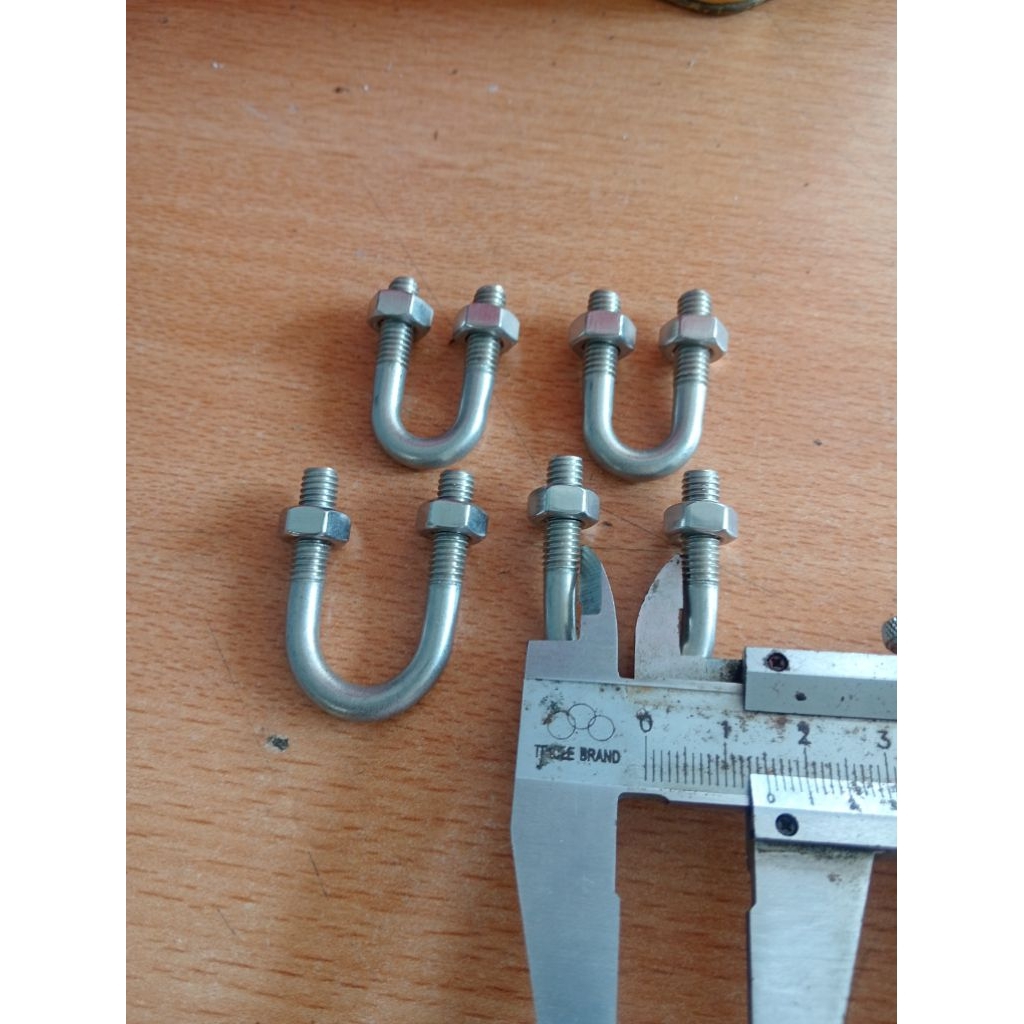 U Bolt stainless sus 304 M6X10mm M6X15mm
