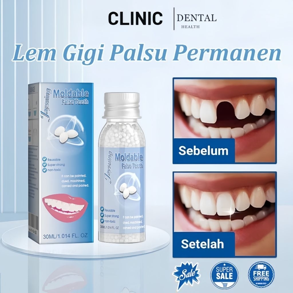 Lem Gigi Palsu Kuat Permanen