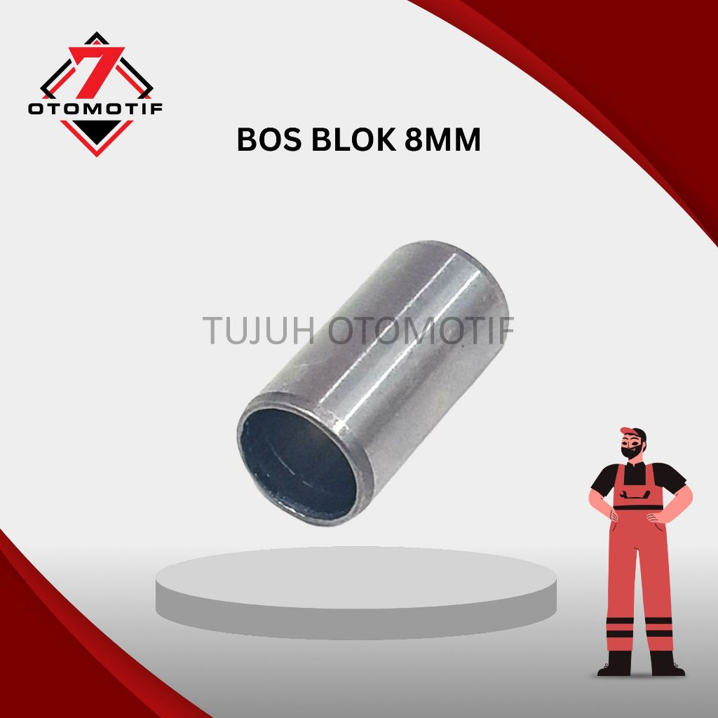 8 x 10 x 12 Bos Blok Mesin Megapro Tiger GL Max Pro Pin Dowel M8 8mm