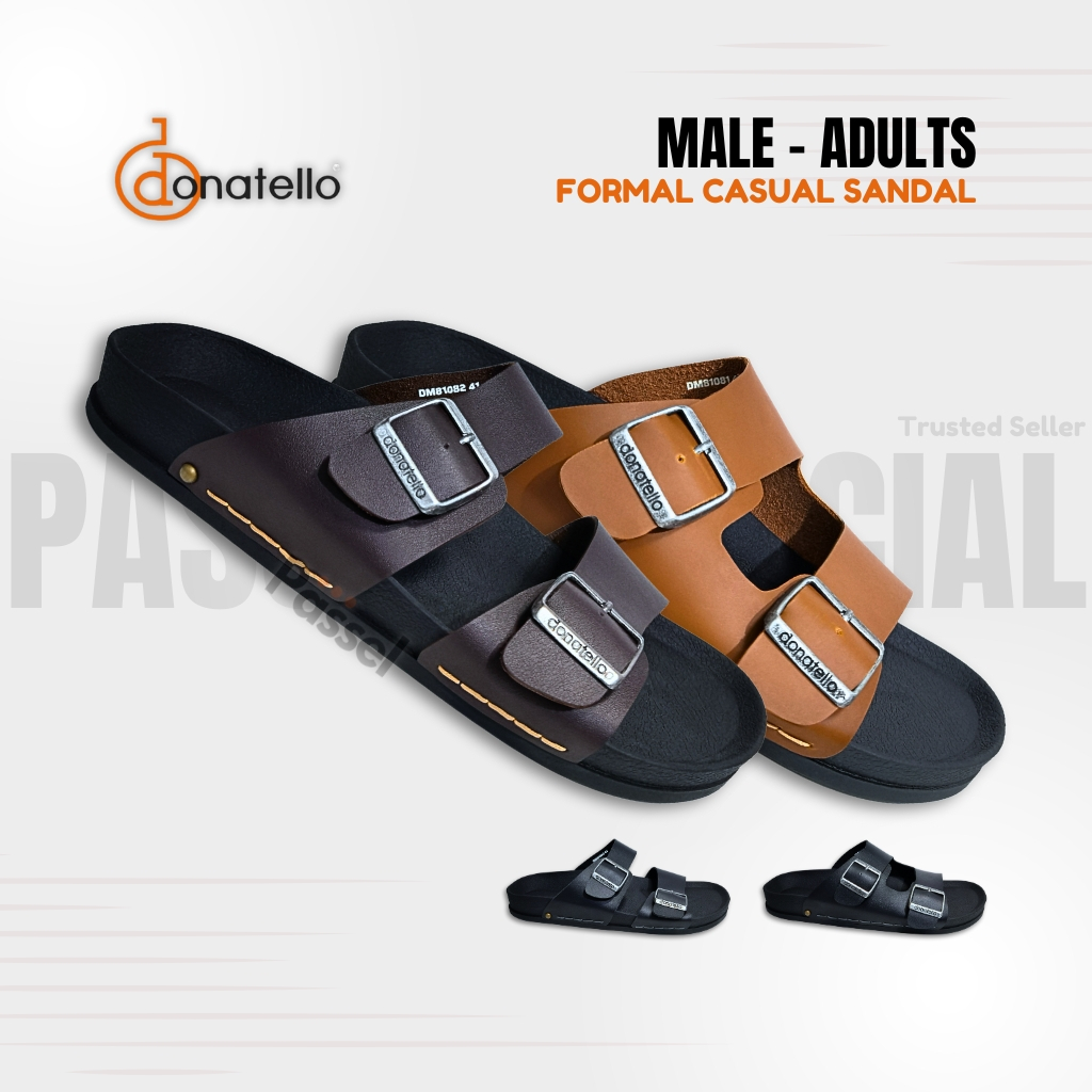 Passel x Donatello Sz. 39-43 Sandal Slip On Pria Kasual | DM81081 / DM81082