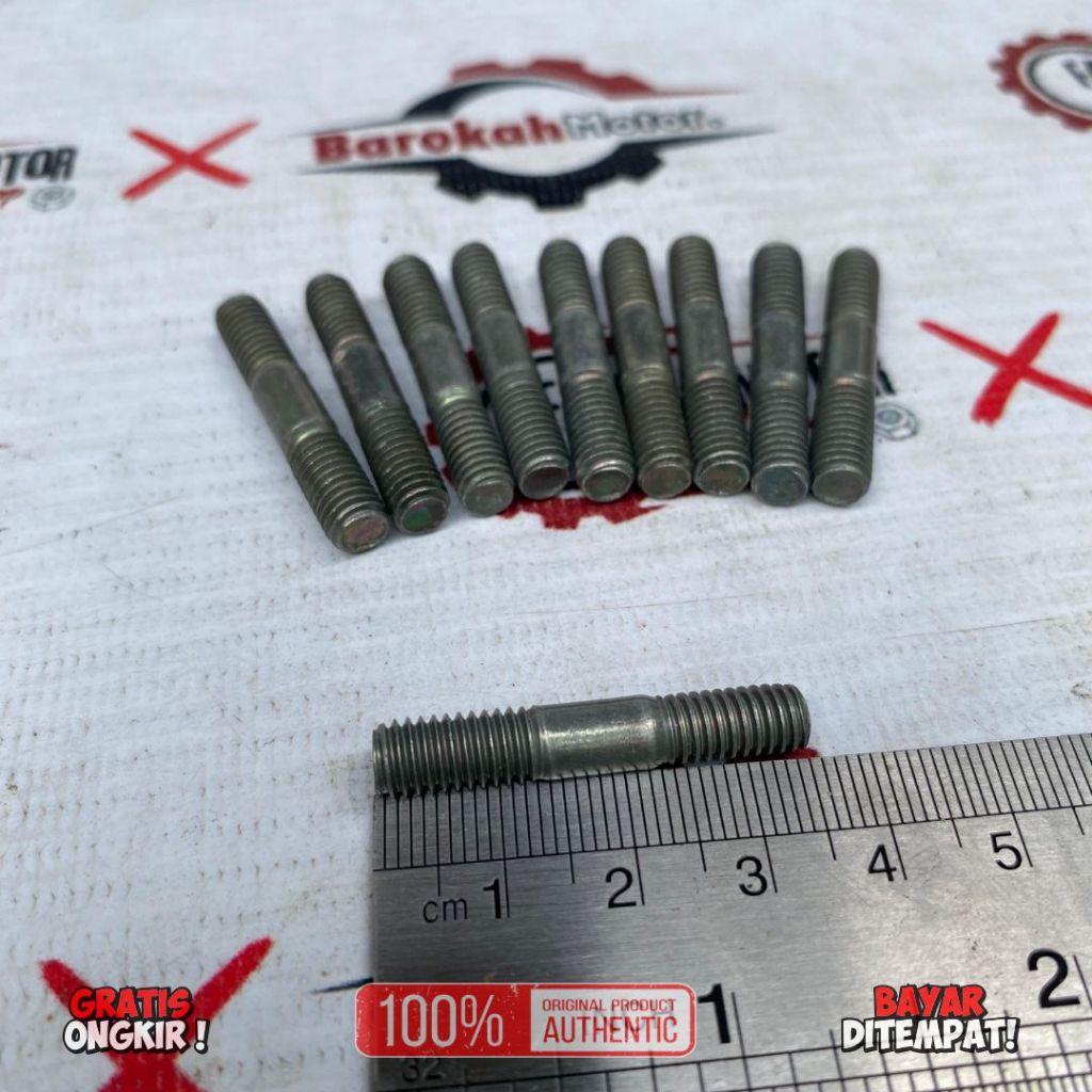 BAUT TANAM BAUT TANAM KNALPOT MESIN DRAT 10 PANJANG 3.5 CM
