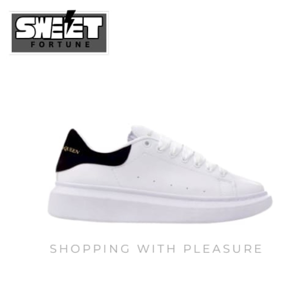 (SWEETFORTUNE) Sepatu Sneakers Alexander McQueen White Black