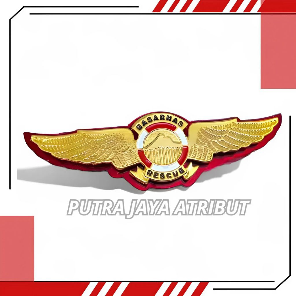 PIN BASARNAS RESCUE | PERLENGKAPAN ATRIBUT POLRI EXCLUSIVE TERBARU PREMIUM QUALITY TERSEDIA MAGNET P