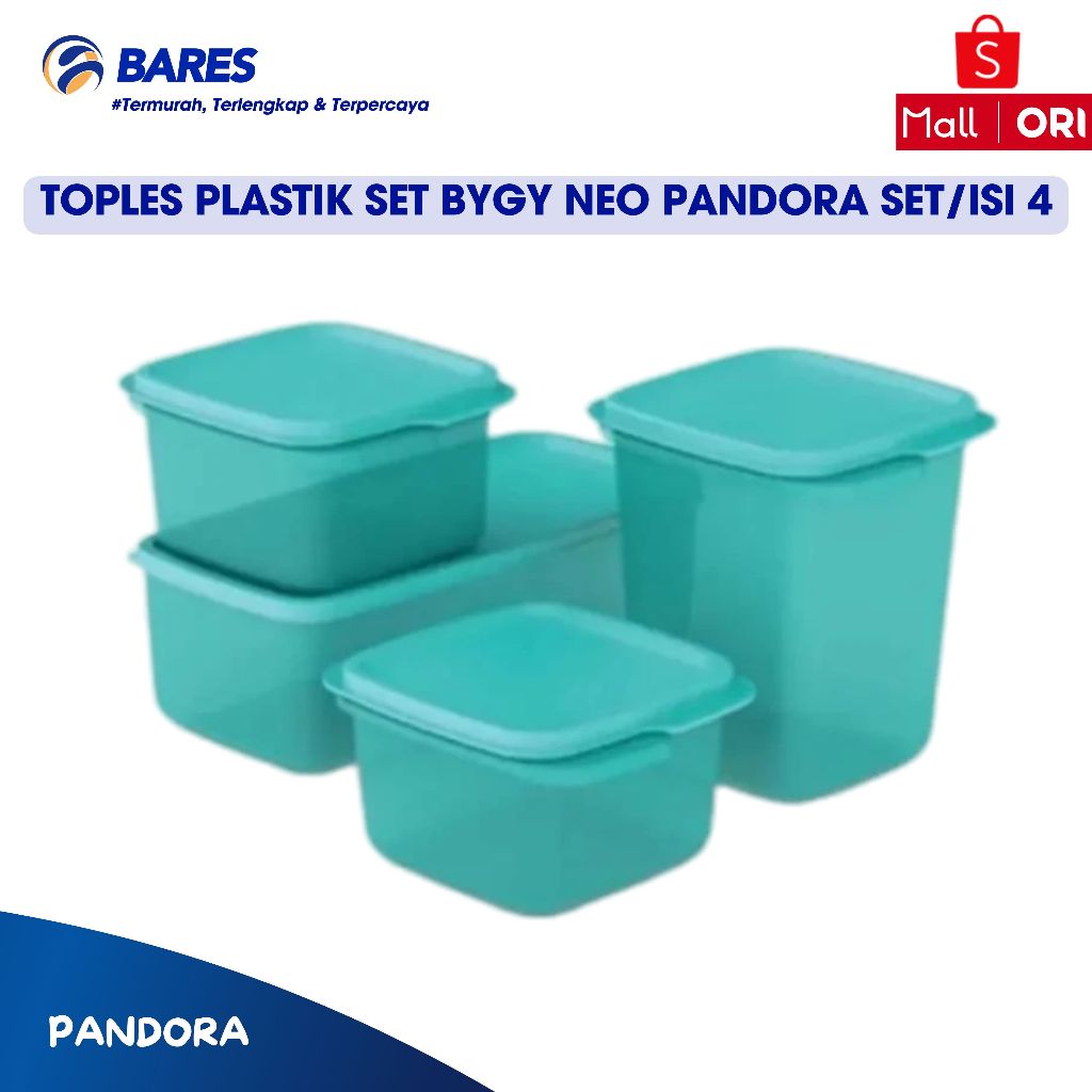 BYGY Toples Set Plastik Neo Pandora Set isi 4 BPA FREE