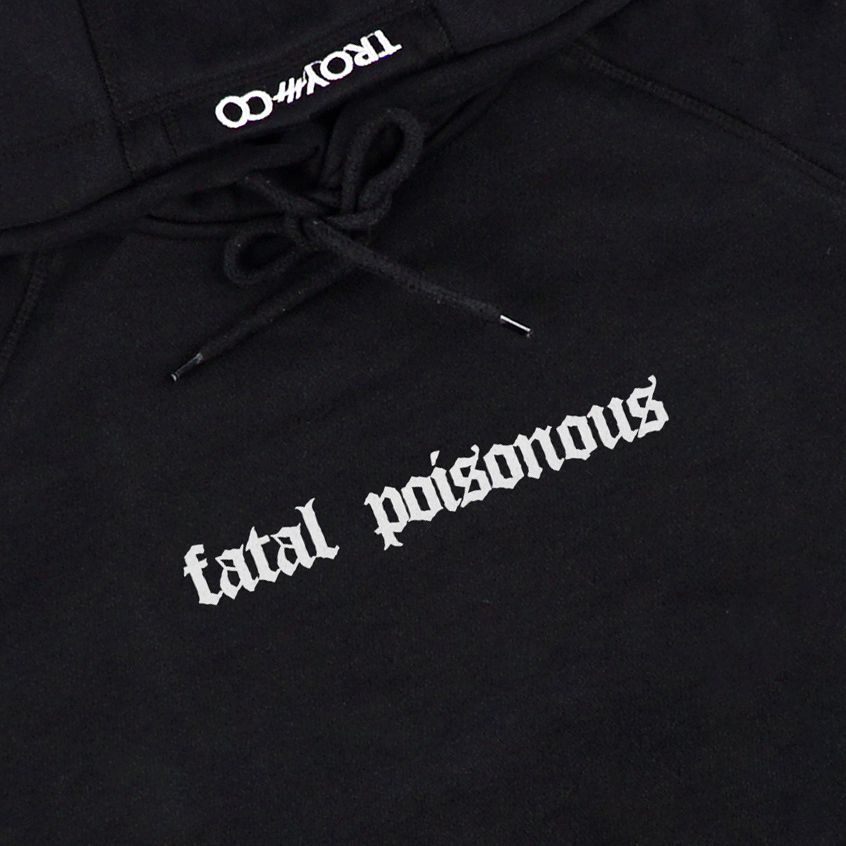 Troy Company Hoodie Boxy Raglan Black Poisonous - Hoodie Boxy Hitam BRH 3360
